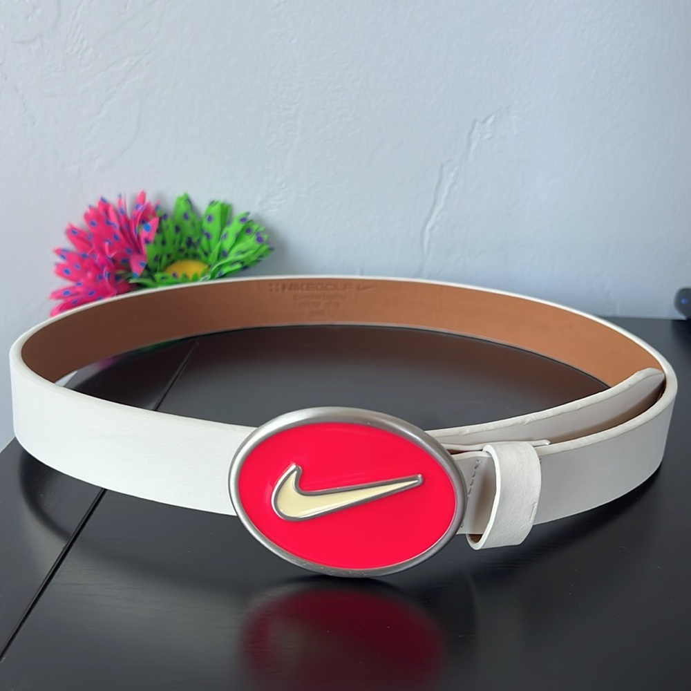 NEW Nike Leather Golf Belt, M